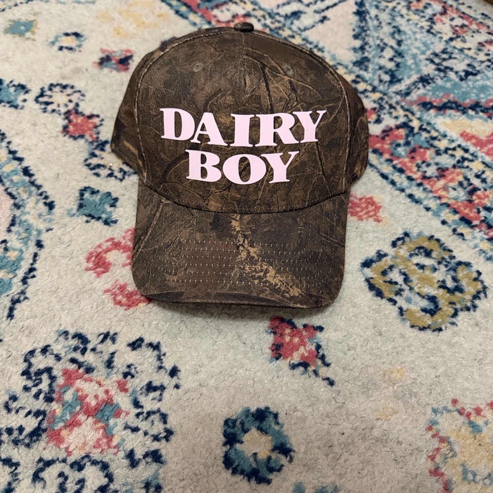Dairy Boy Brown and Pink Camouflage Hat